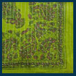 green paisley pattern fancy cotton tichel